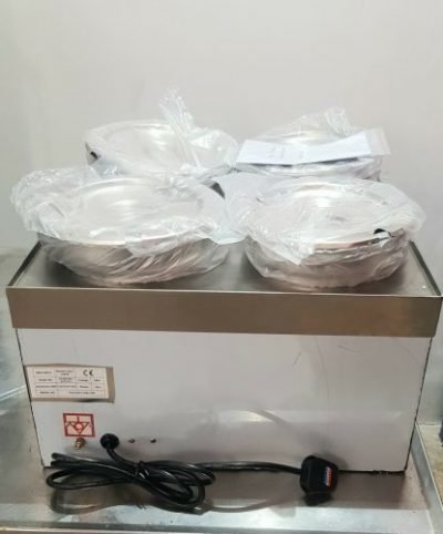 4 Pot Wet Bain Marie Wet Well Heat Electric Food Warmer 4 x 7 Liter - Image 2