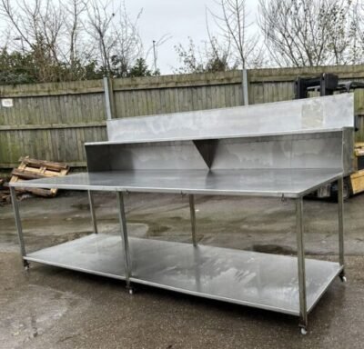 Commercial S/steel Table 3m - Image 8