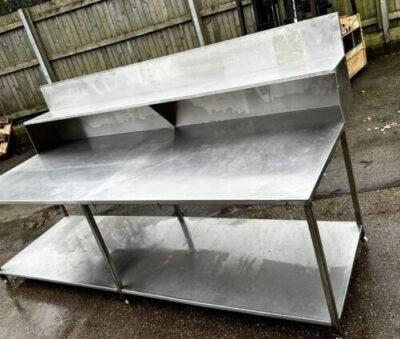 Commercial S/steel Table 3m - Image 9