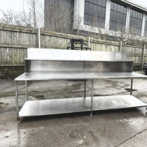 Commercial S/steel Table 3m
