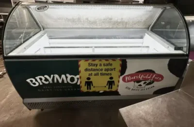 ISA 13 Pan Ice-Cream Display Freezer,On Wheels, blind cover,Freezer,Storage