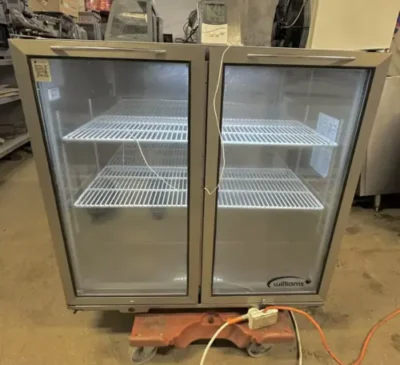 Under Counter 2 HINGES DOOR Fridge COOLER DRINK BOTTLE FRIDGE ( WILLIAMS)