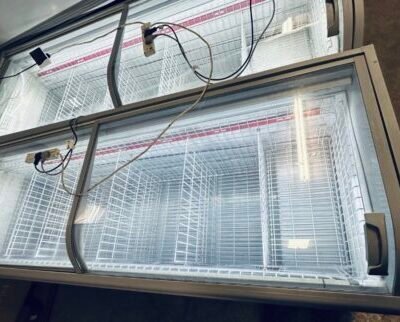 Twin Pack AHT Commercial Glass Top Display Freezers – Excellent Working Order – Special Offer.
