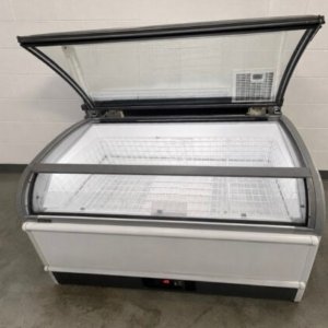 Novum 605L Commercial Curved Glass Display Freezer – Auto Defrost System – 2018