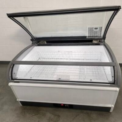 Novum 605L Commercial Curved Glass Display Freezer – Auto Defrost System – 2018