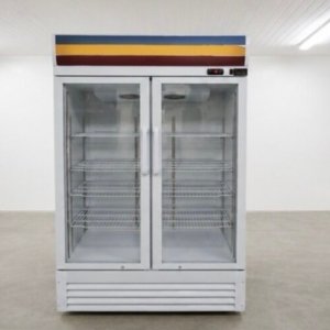 Commercial Double Glass Door Display Fridge | Upright Chiller