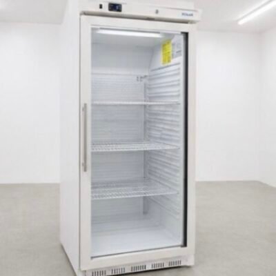 Polar Single Glass Door Display Fridge Commercial Upright Chiller White